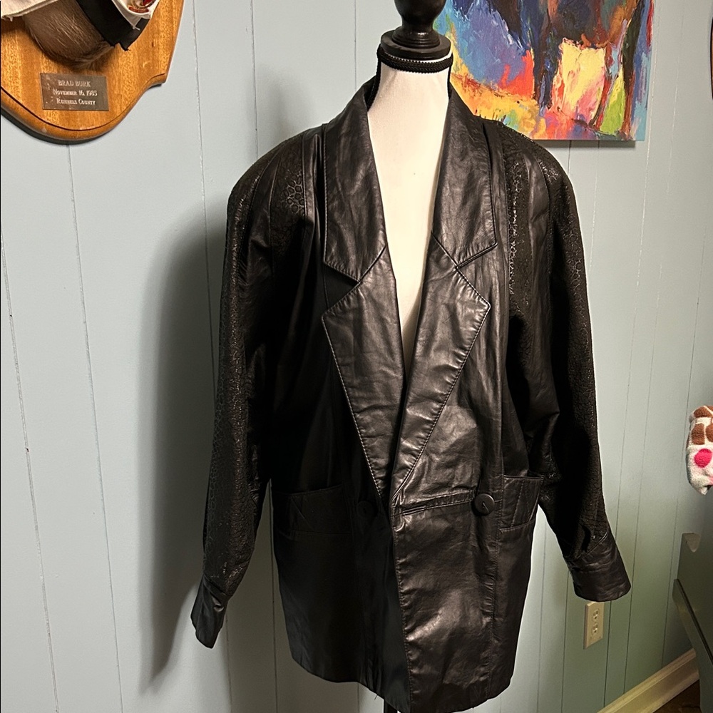 Women's Black Leather Jacket